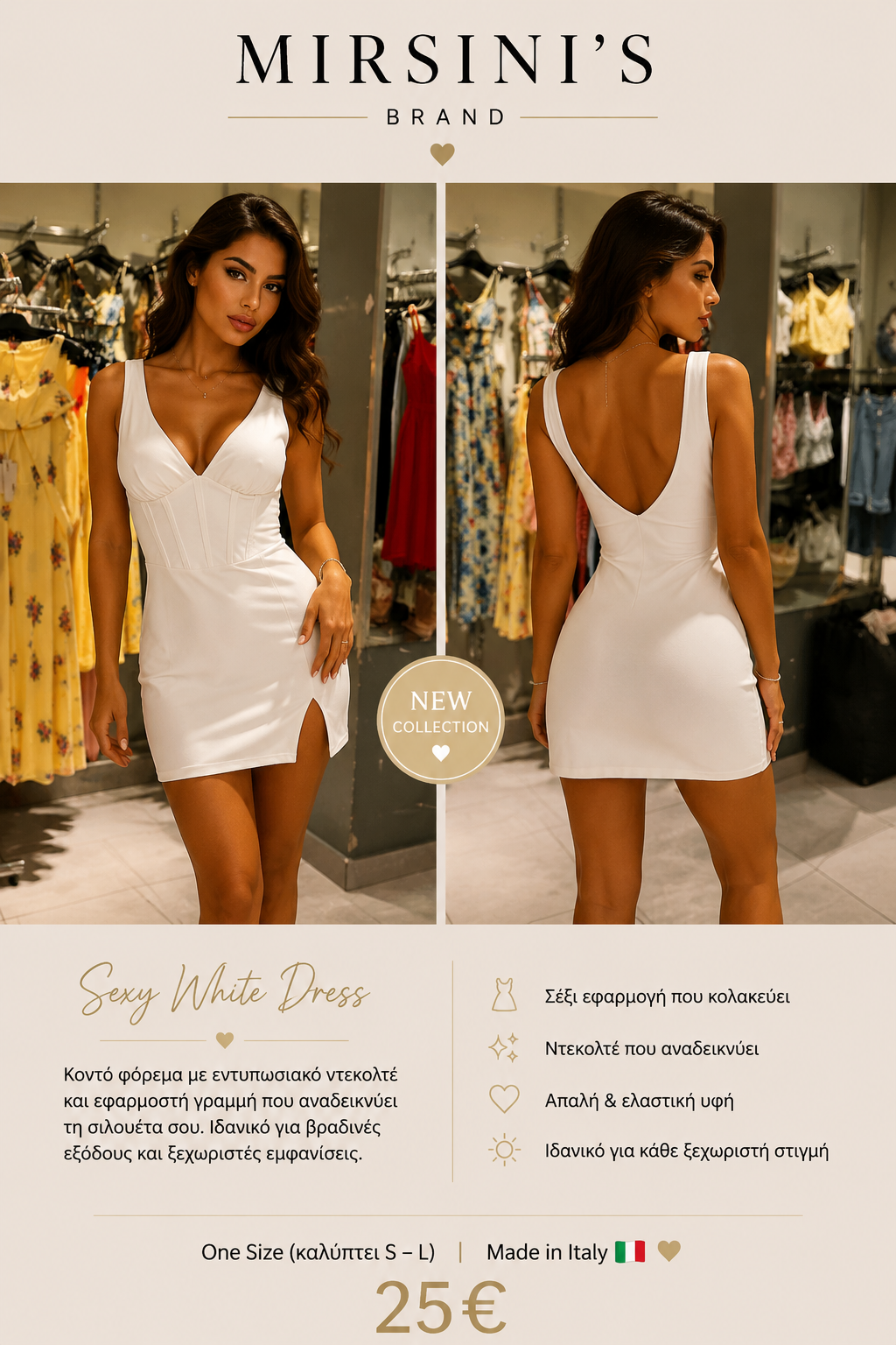 Sexy white dress